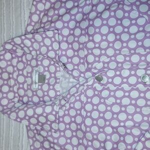 Cute Lavender and White Jacket L